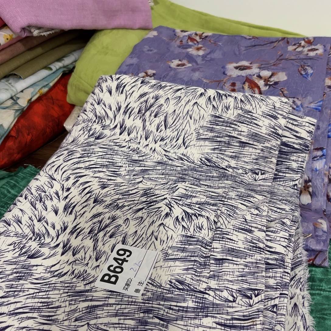 麻2米的大面料印花