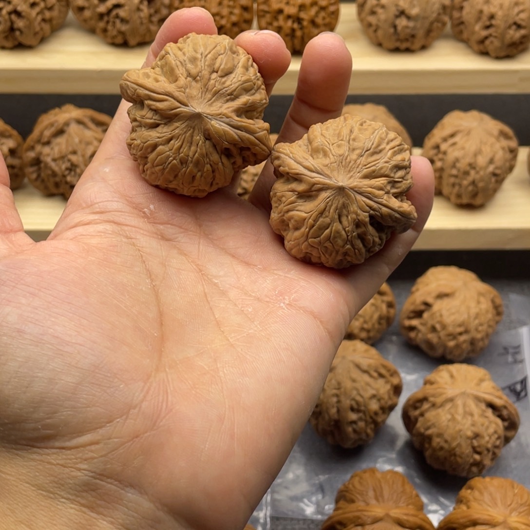 叙***品把件文玩核桃铁锤42