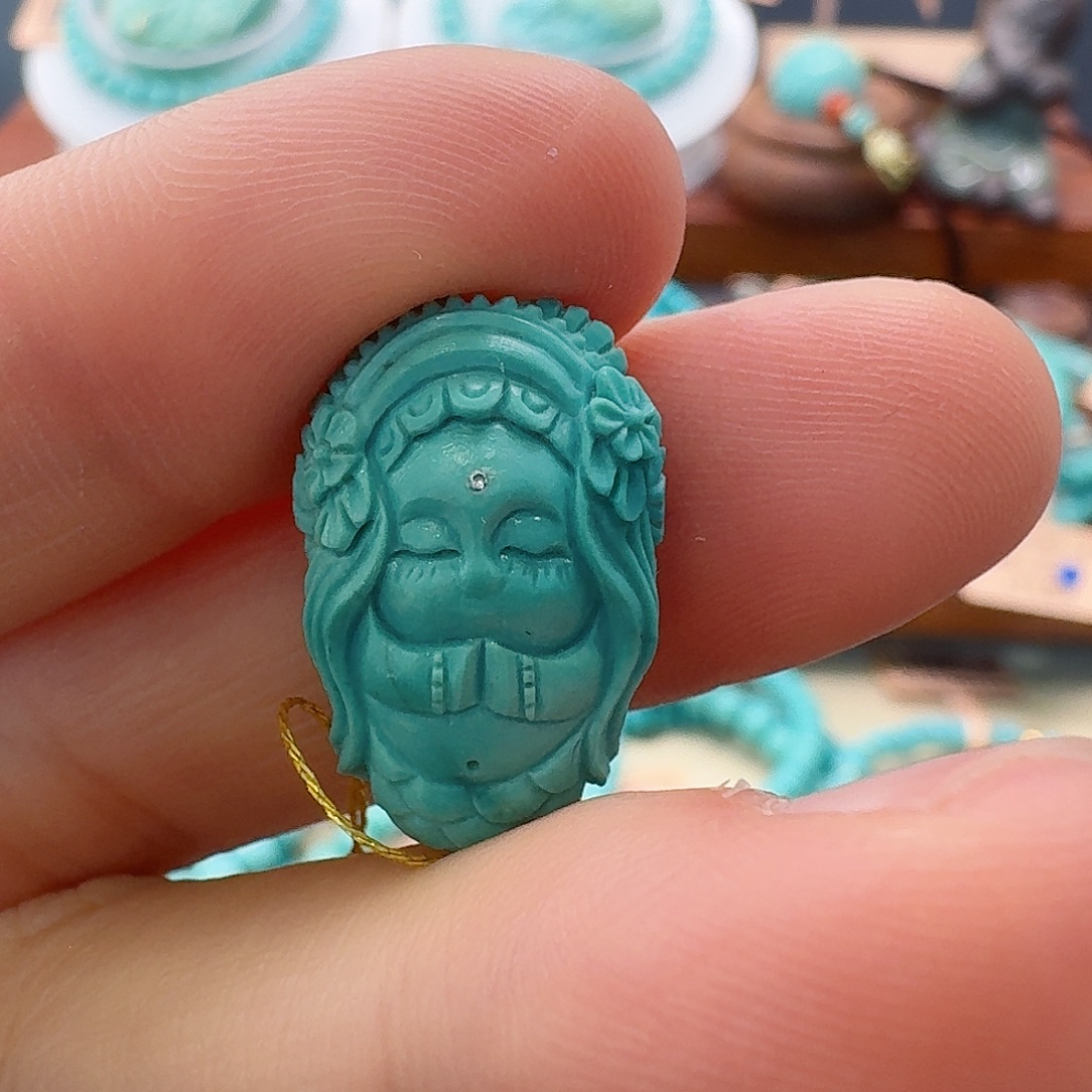 绿松石未镶嵌珠宝半成品