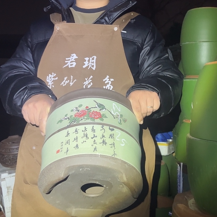 紫砂紫砂花盆盆栽