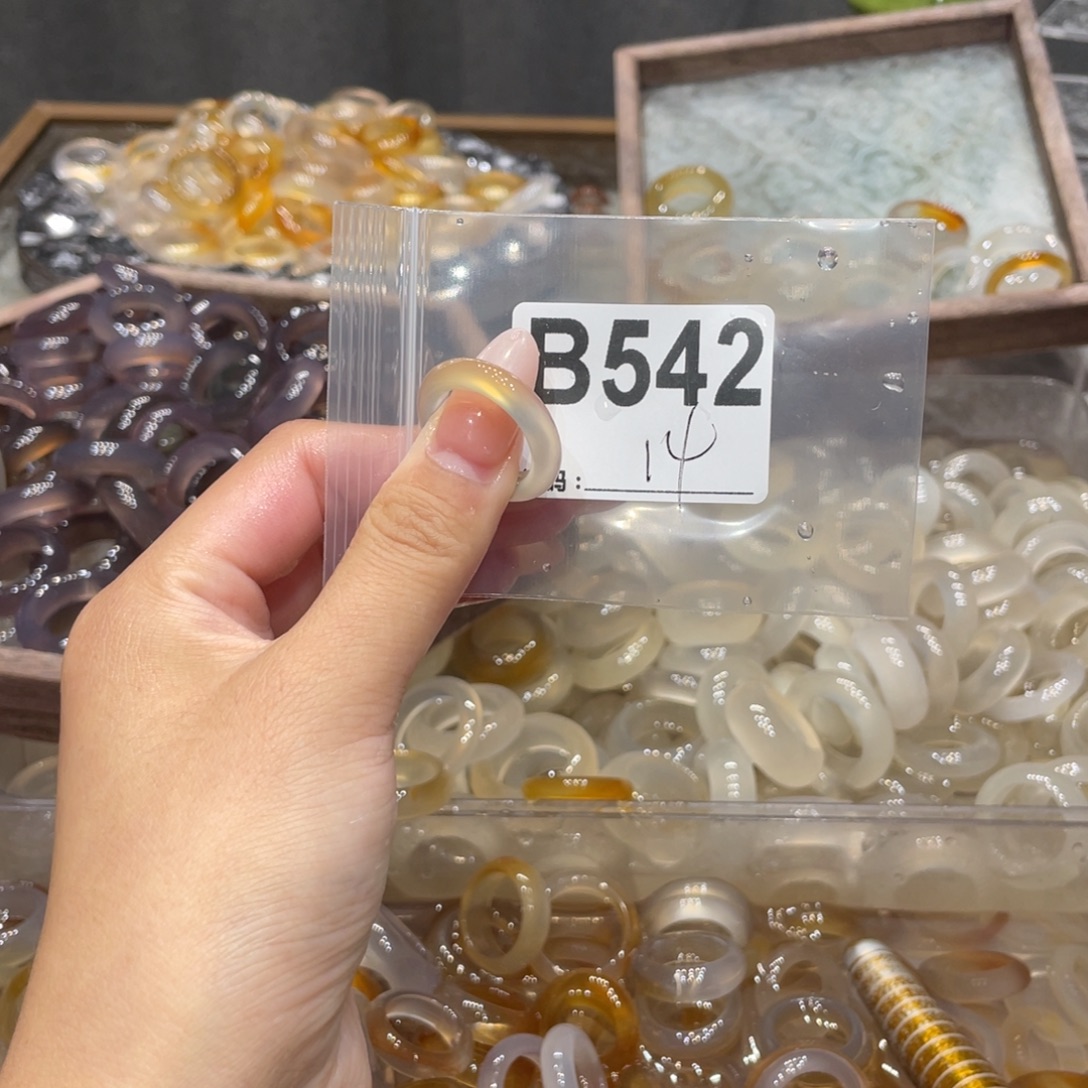 玛瑙/玉髓未镶嵌戒指542