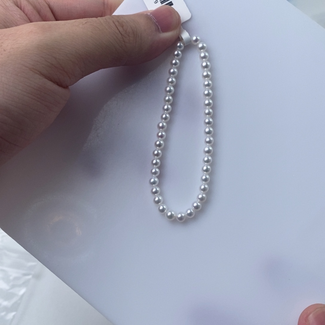 游***游淡水珍珠银S925镶嵌项链106479