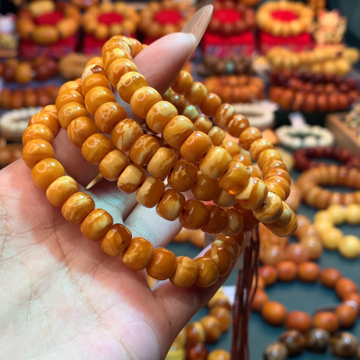 【闪购商品】琥珀手链未镶嵌蜜蜡