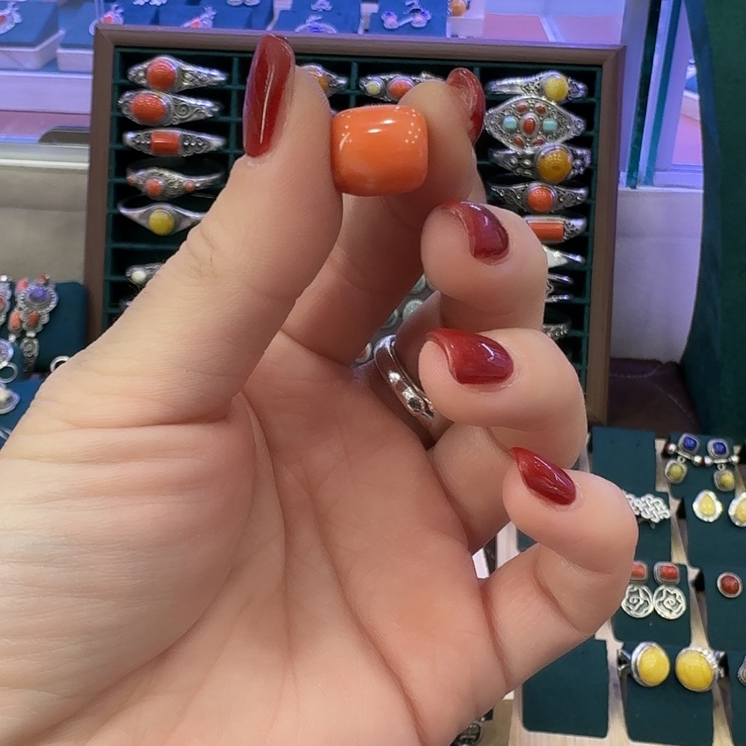 波****石英石纯铜旭日珠子