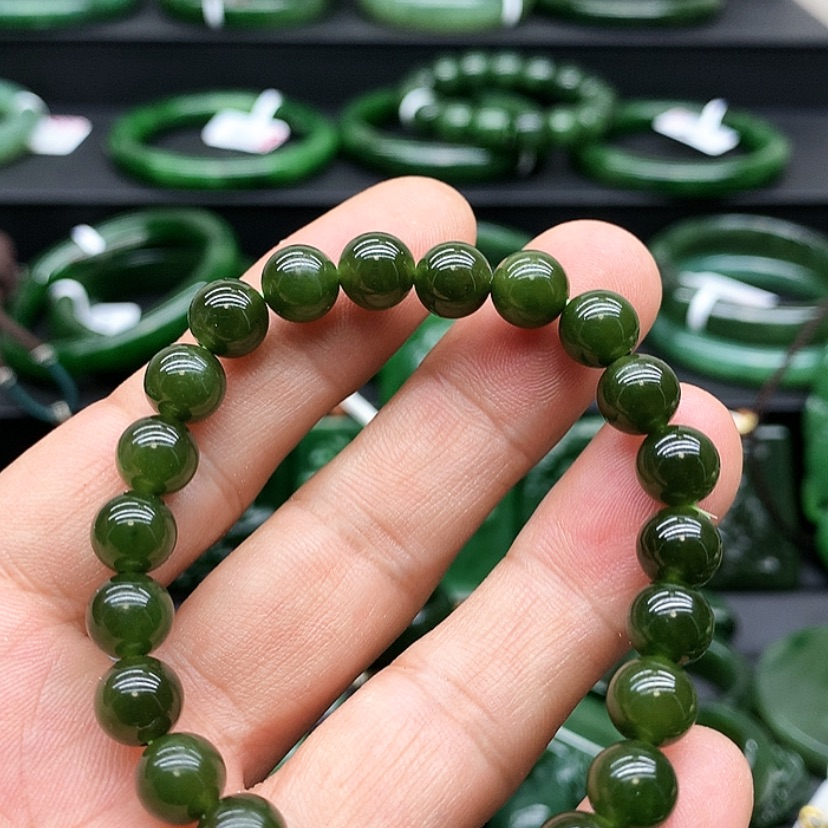 【闪购商品】和田玉（碧玉）手链未镶嵌