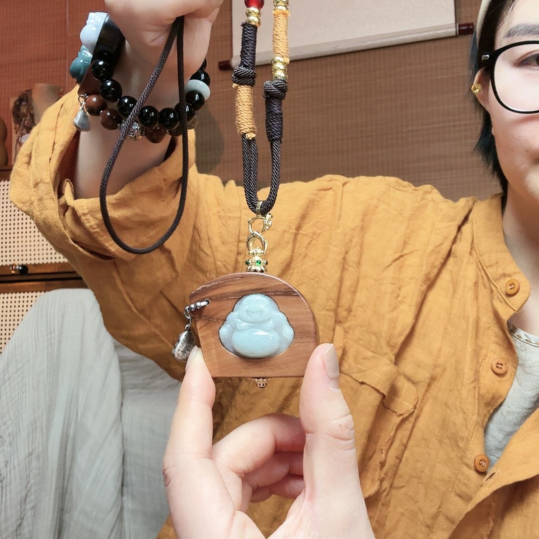 纯铜石英石山洞佛