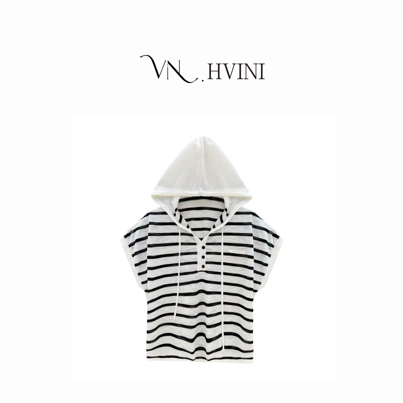 【斑马条纹】2025春季新款时尚气质休闲毛衣帽衫H1875