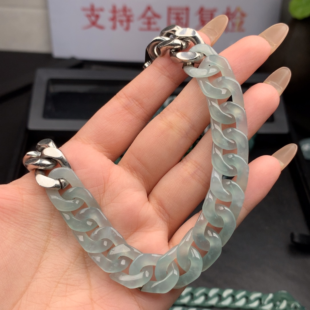 大***哥翡翠未镶嵌手链00001