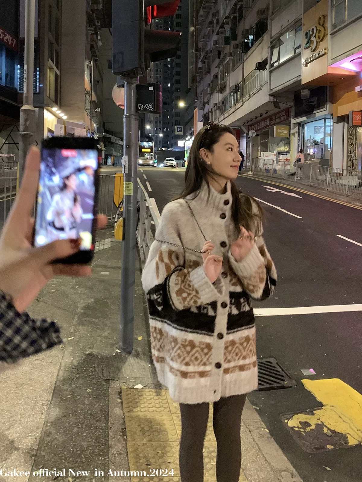 【反季青仓】秋冬韩系慵懒时尚复古毛衣费尔岛开衫毛衣7