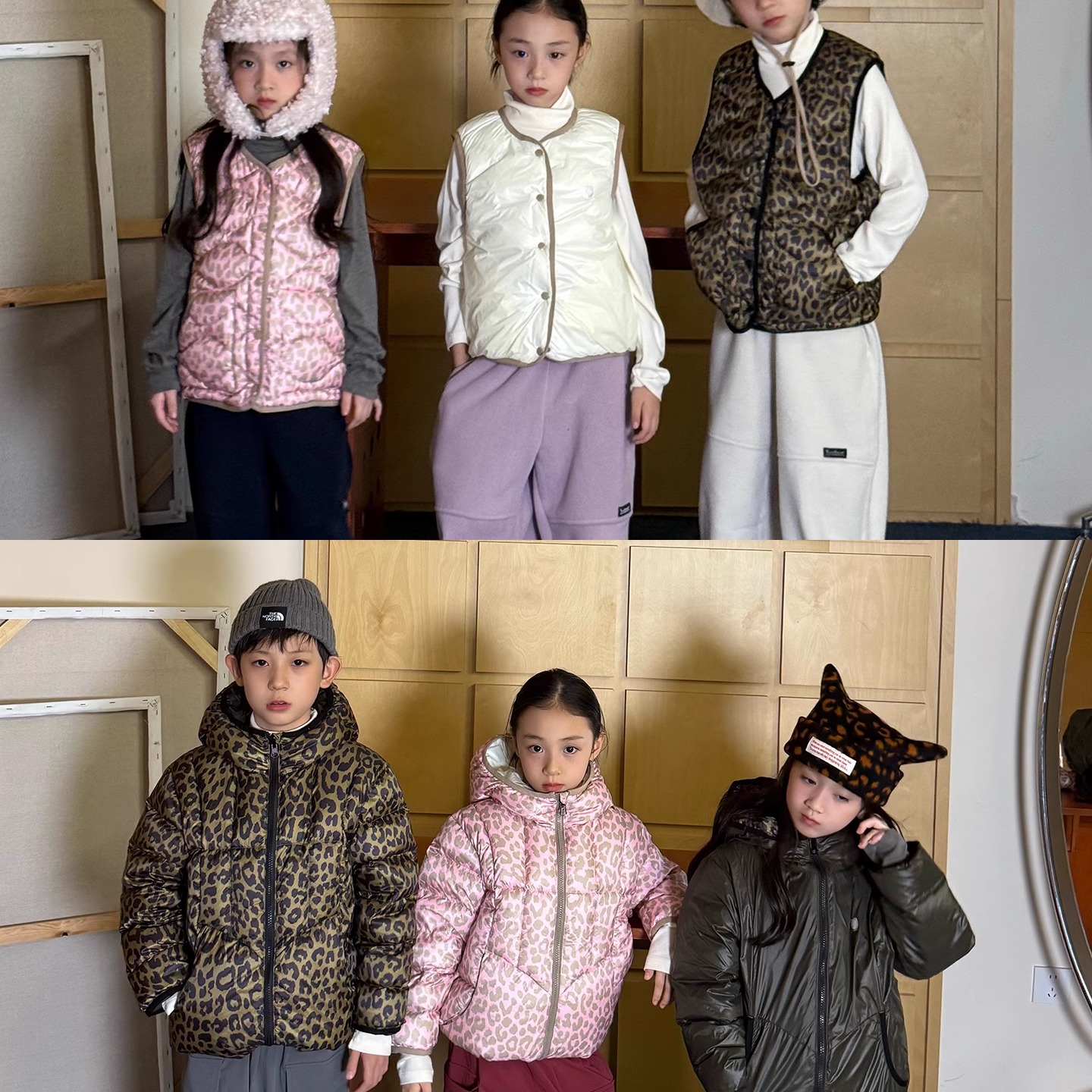 yummy&rocky防泼水超蓬超轻保暖儿童双面马甲/羽绒服