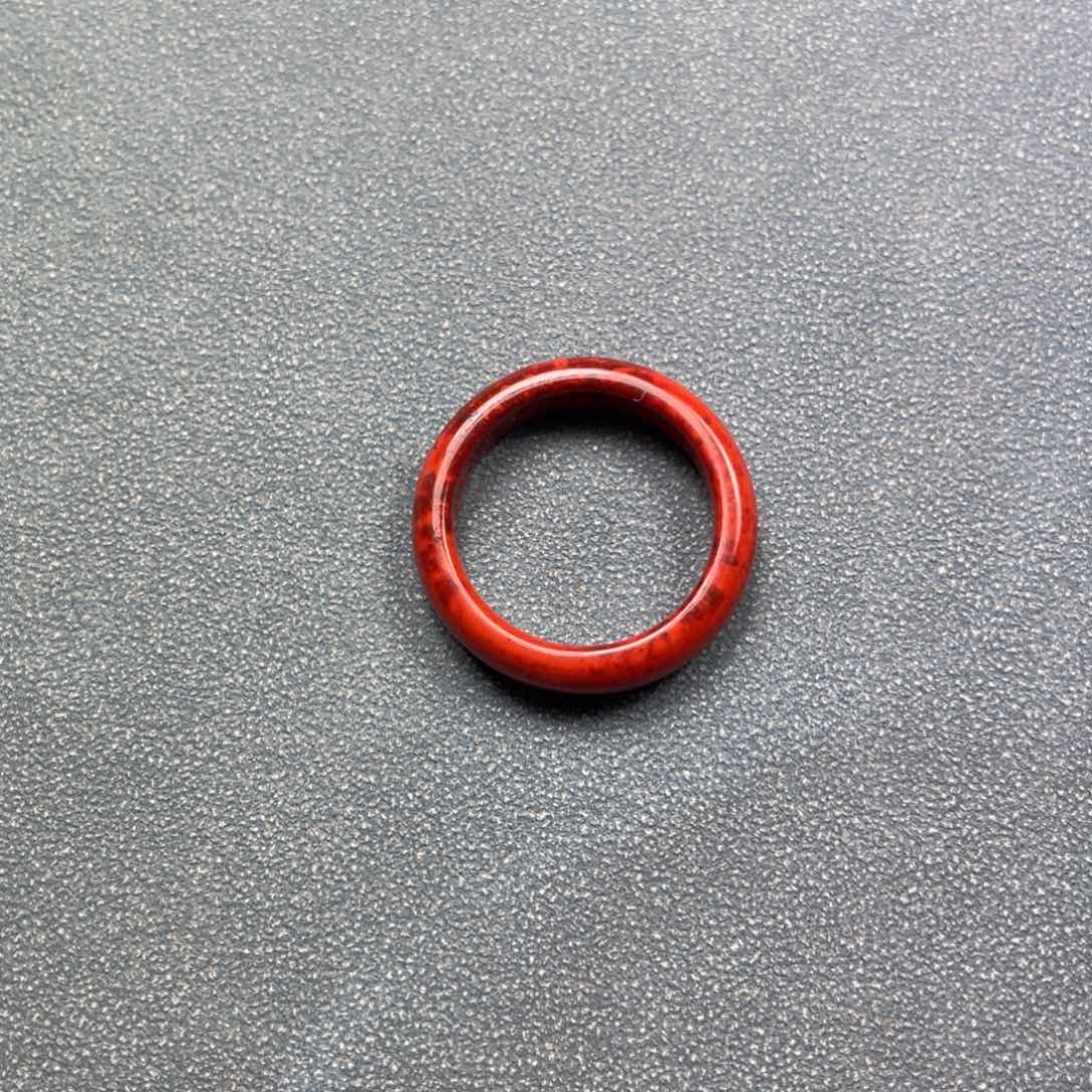 南红玛瑙戒圈未镶嵌淡**过