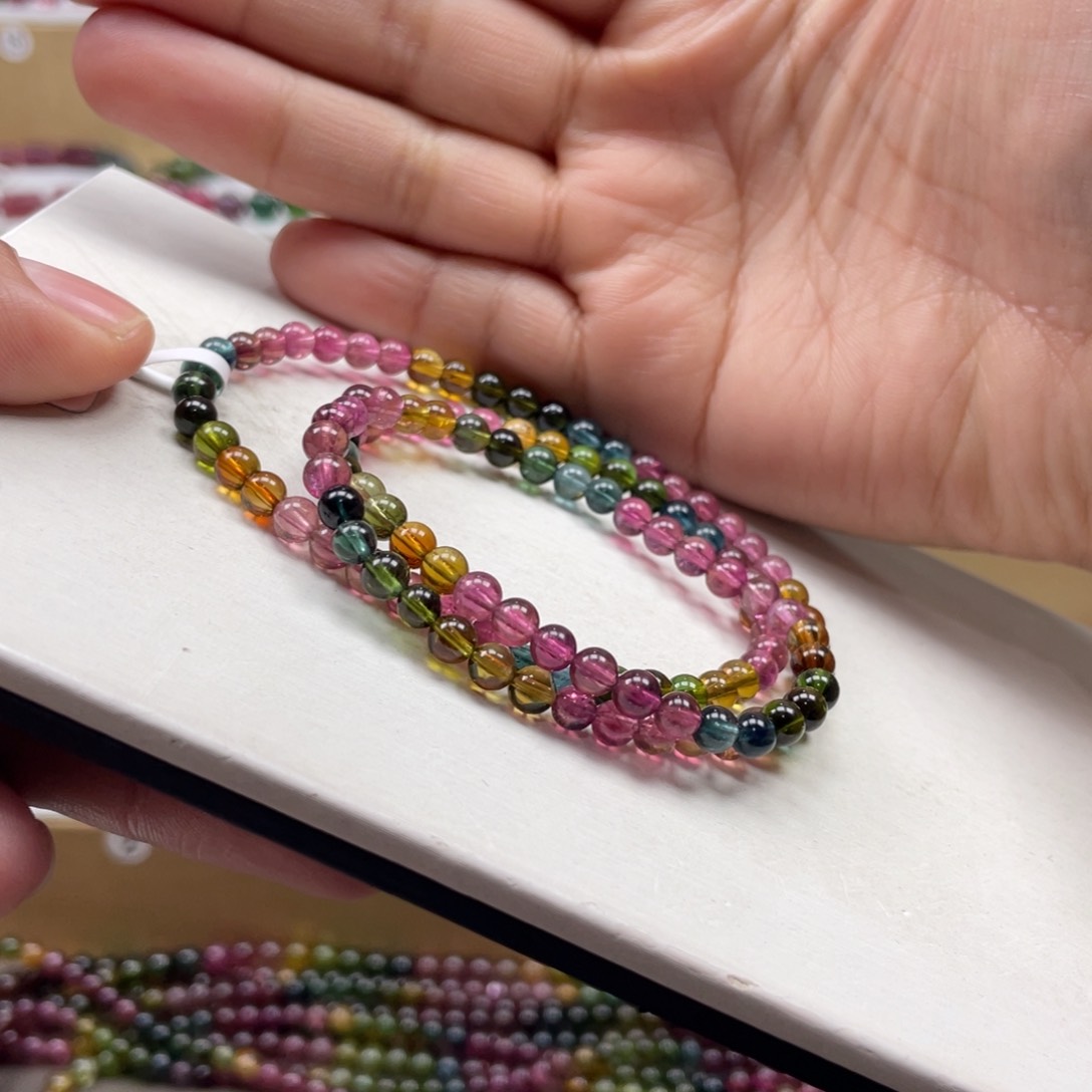 碧玺手串未镶嵌4.8mmmmmmmmmmmmmmmmmmm