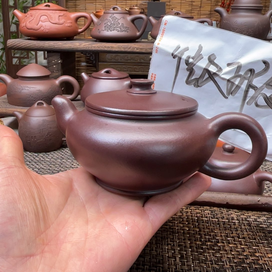 紫砂茶壶宜兴原矿紫砂手工制全200微瑕