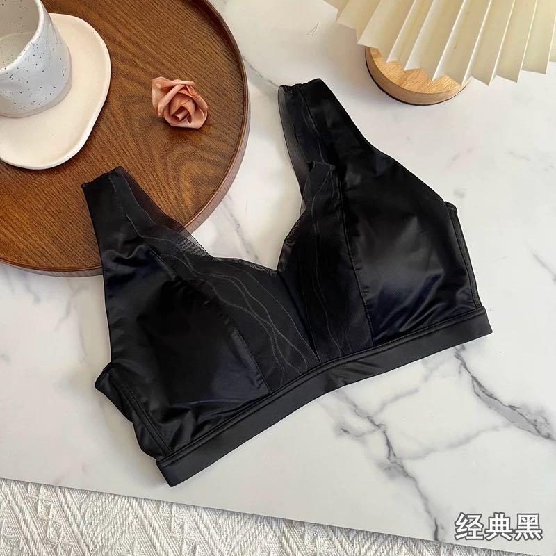 尾单无钢圈养护内衣女防下垂薄无痕聚拢细肩带文胸3201-8201