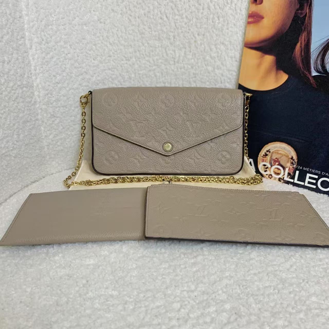 95新 LouisVuitton/路易威登 壹臻/三合一斜挎包/22080994