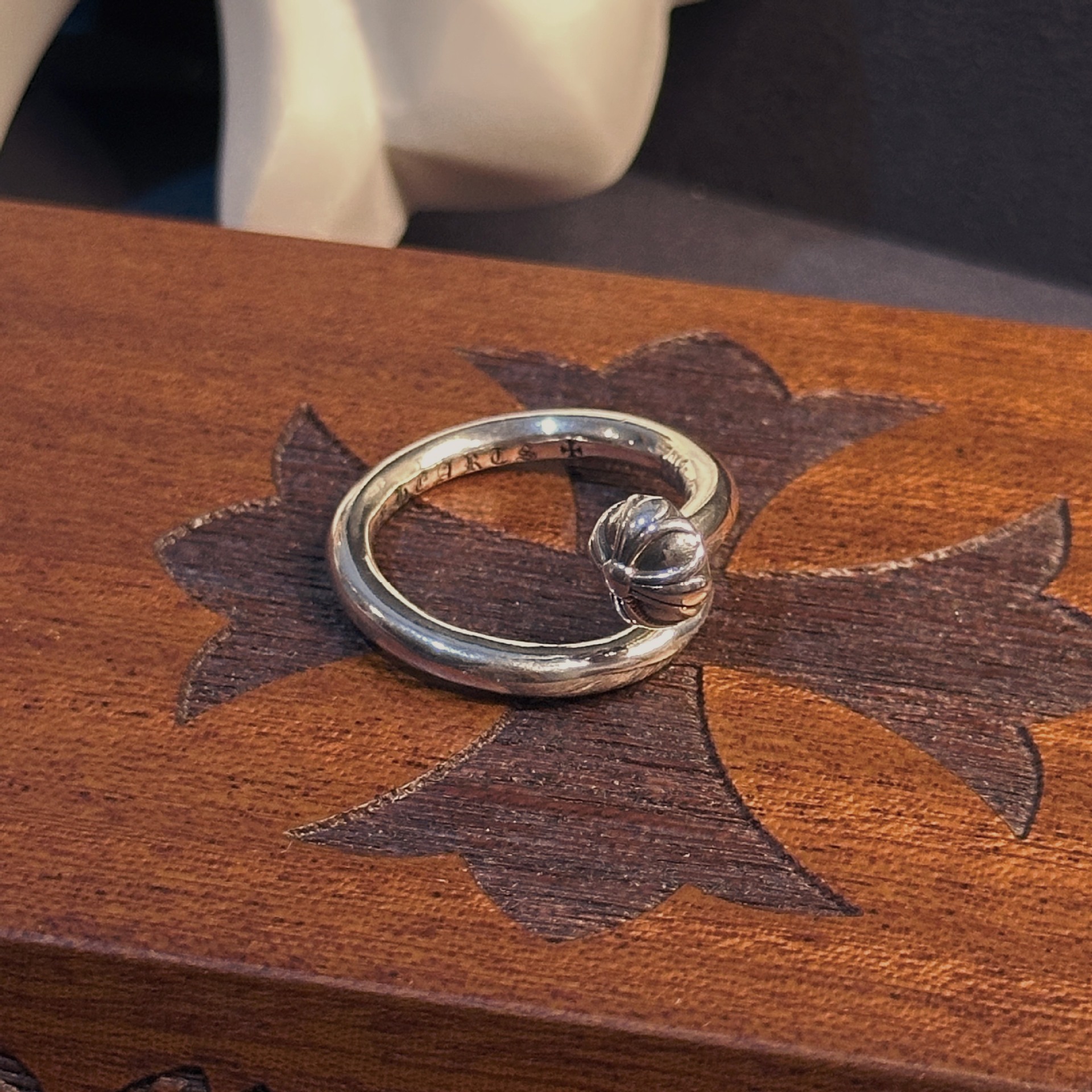 铜合金戒指 凸头钉子戒指朋克嘻哈潮流个性男女