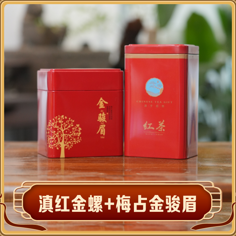 （拍一发三）滇红金螺+梅占金骏眉