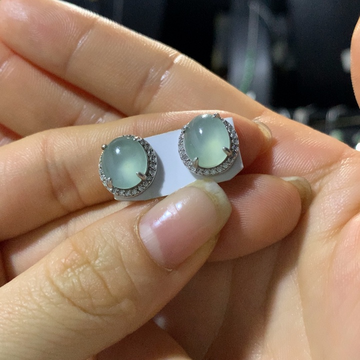 翡翠银S925镶嵌戒指