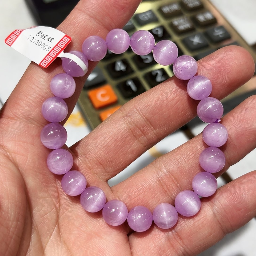 媳***2水晶手串未镶嵌紫锂