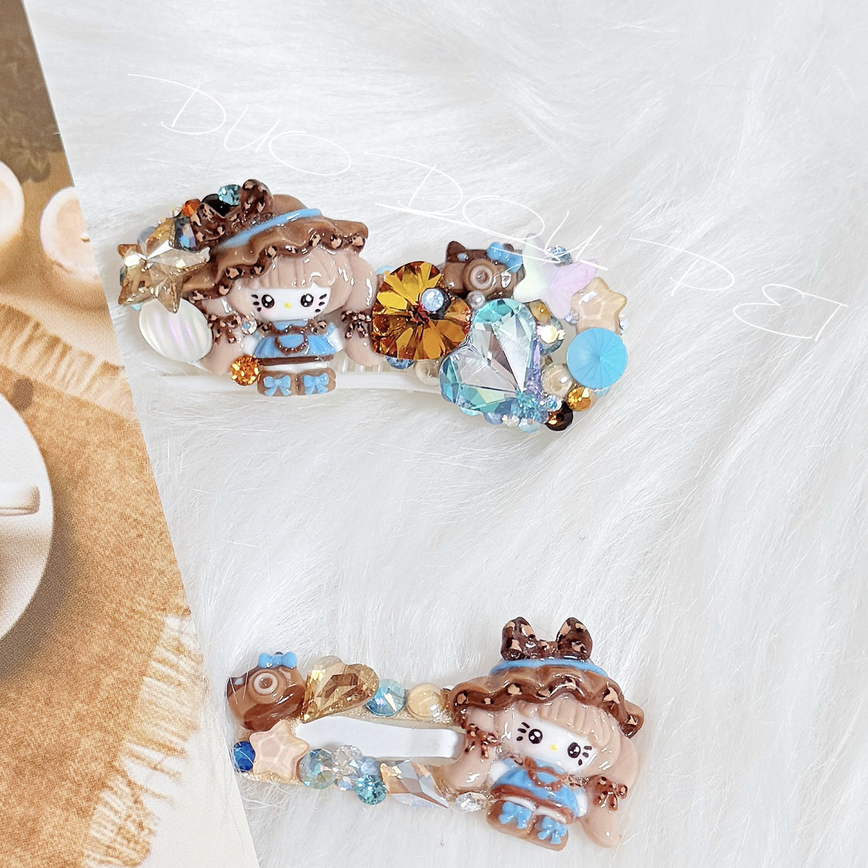 直播过款施华洛满钻发夹『定制商品不可退换』