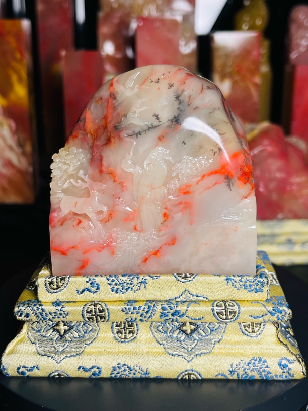 巴林鸡血石、印章