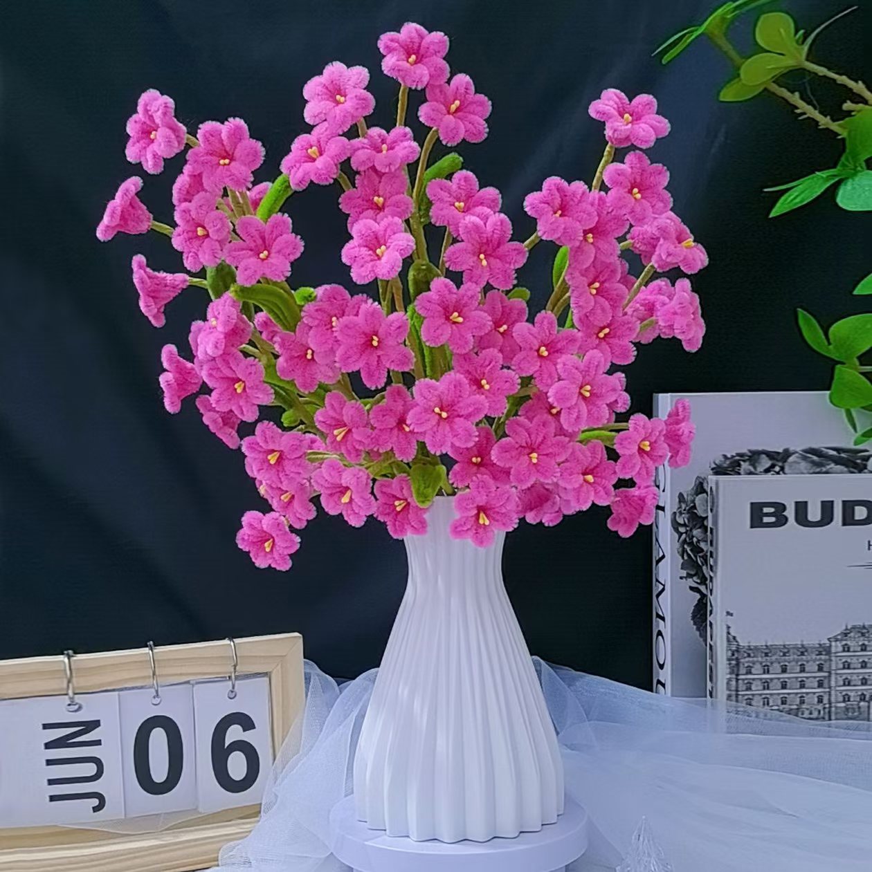 【可做60朵】2单送剪刀】加密扭扭棒仿真手工铃兰花材料包DIY非成品