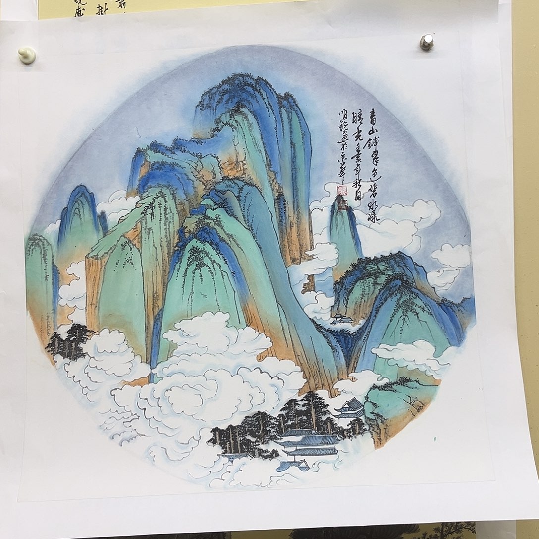 国画手绘国画，精品山水，画心