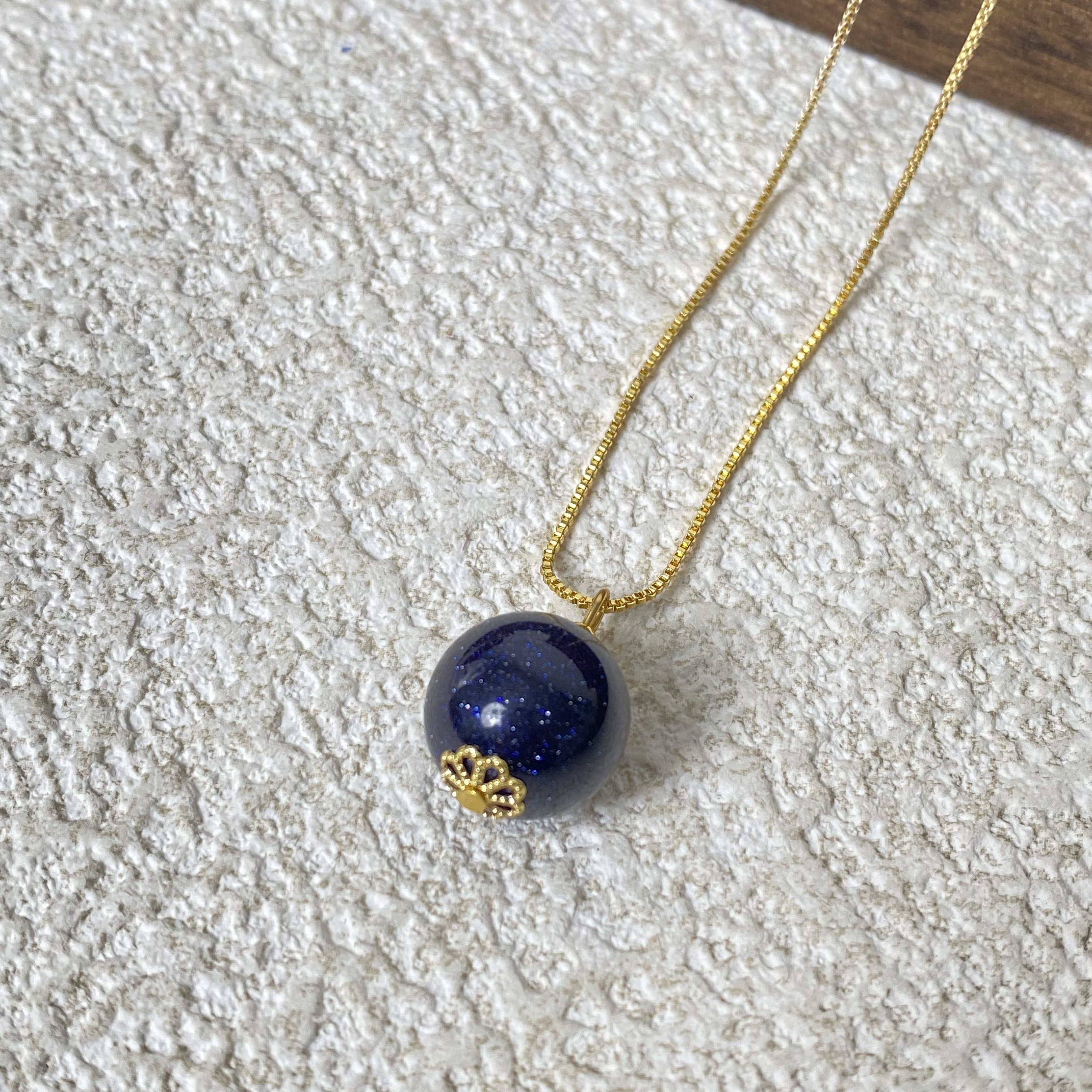 YHKINGS1789设计师款12m蓝砂晶吊坠简约多样性发其一不带礼盒