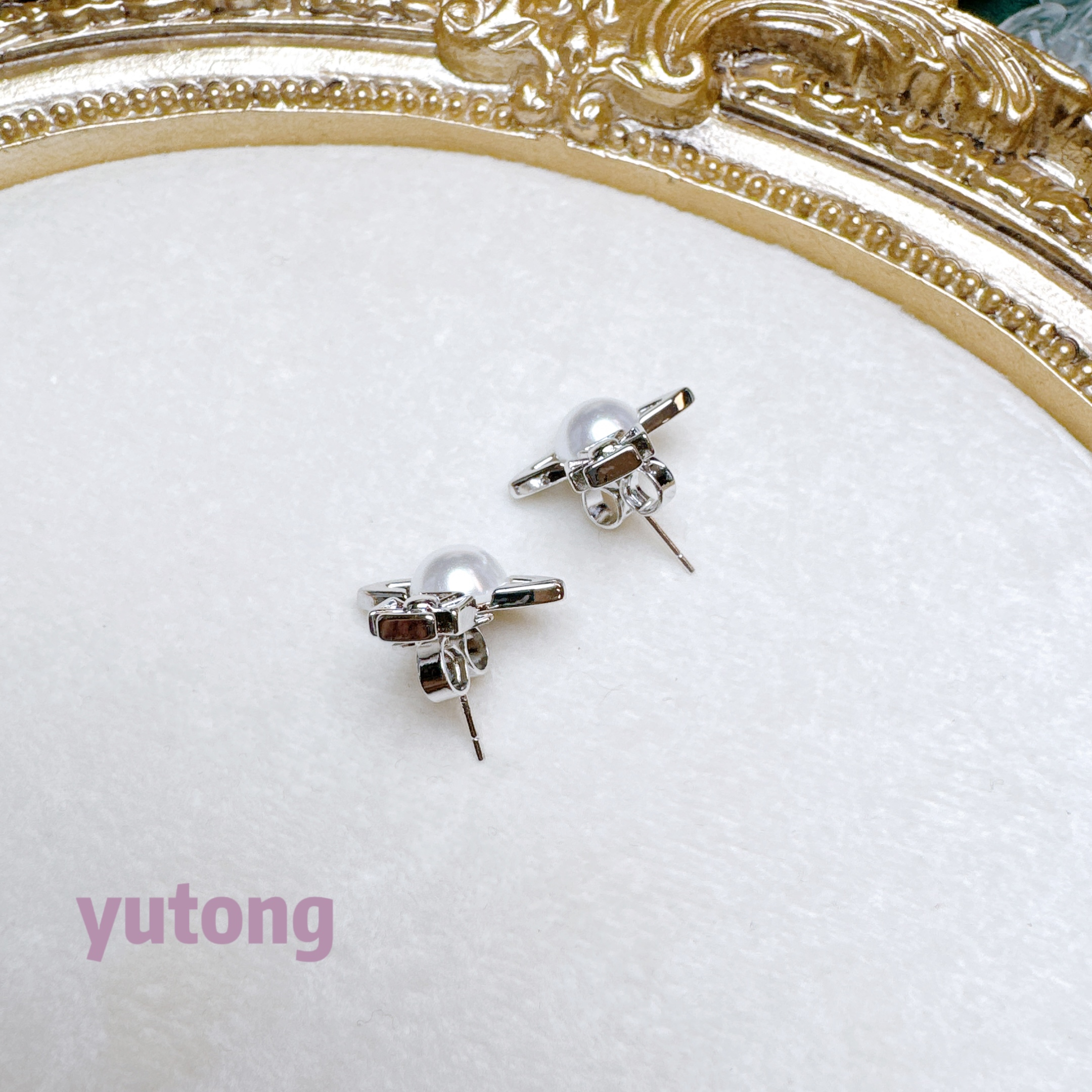 铜合金仿珍珠耳饰 【雨桐高奢饰品】耳环LWW384Z4