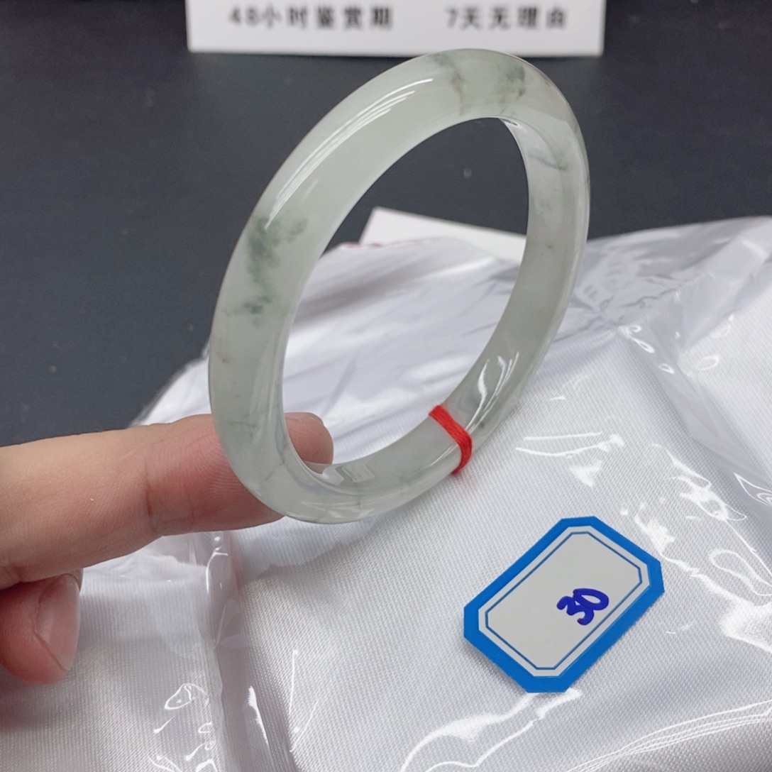 小***胖岫玉未镶嵌手镯翡手镯30