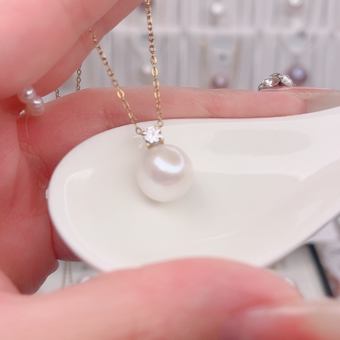 淡水珍珠未镶嵌吊坠(赠链)