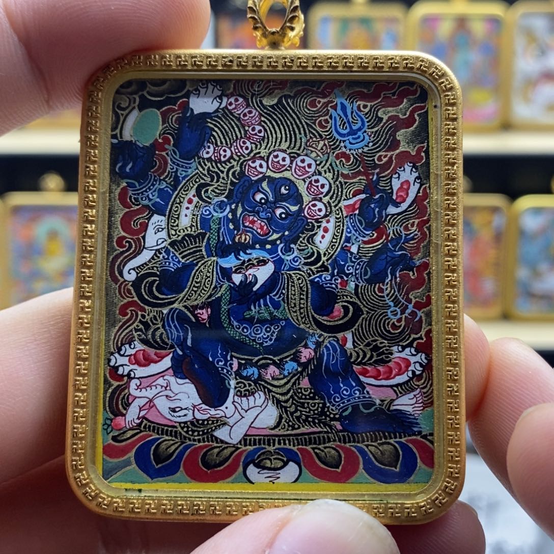 青海热贡黑金大黑天