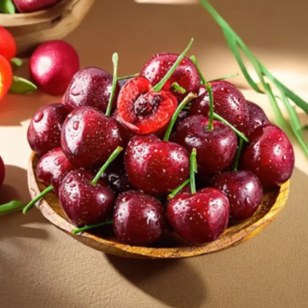 JD海运桑提那，车厘子，一盒，净果2斤，机器采收个别机械伤)桑提娜拉宾斯智利