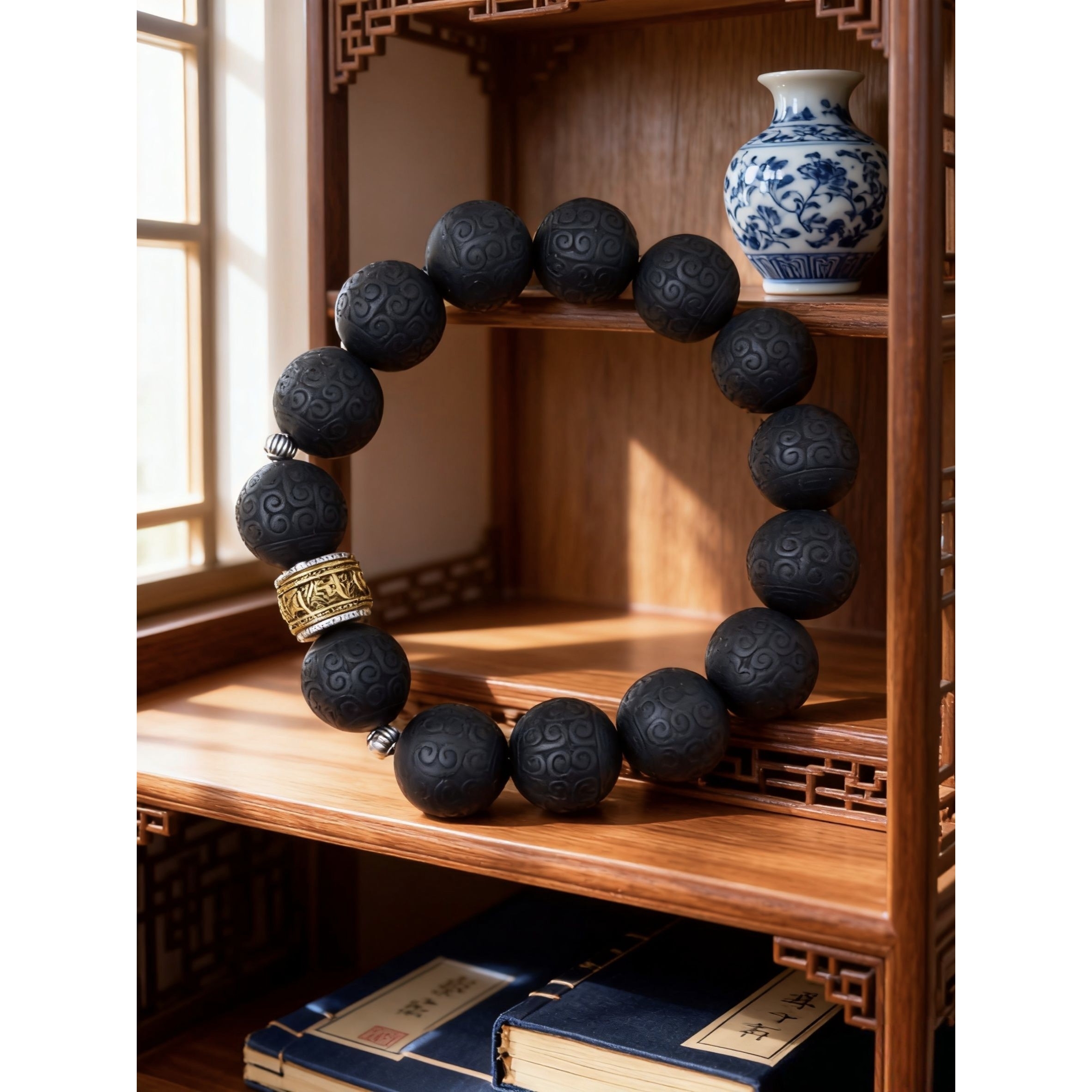 [雕刻]千伶香方 纯手工雕刻合香手串