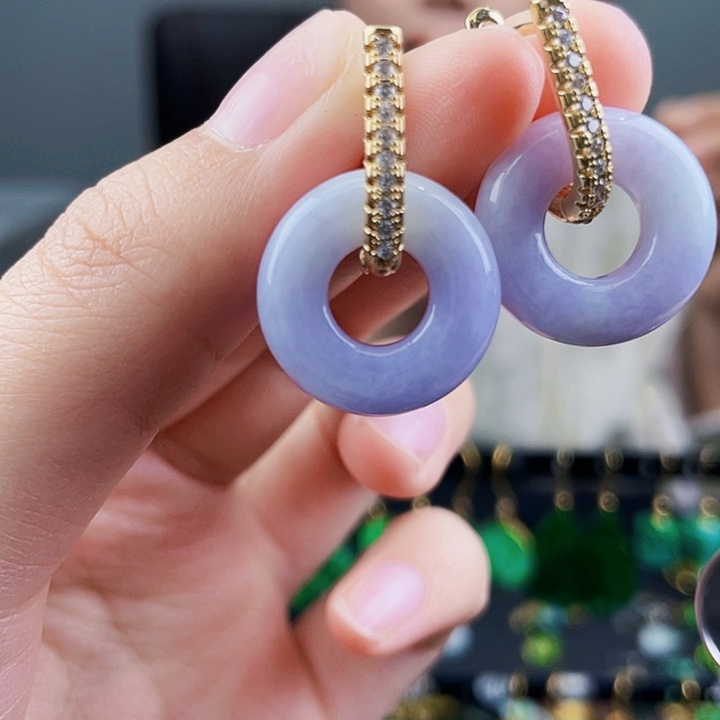 翡翠耳饰未镶嵌饰品