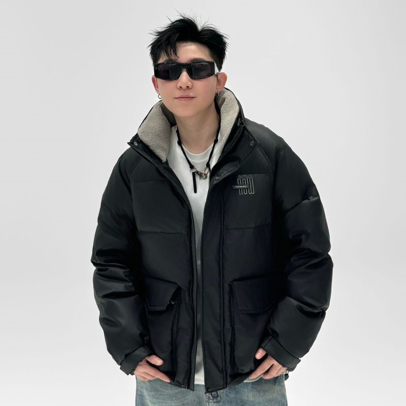 『山设』极寒90鸭绒立领羽绒服户外工装百搭情侣款外套 2408