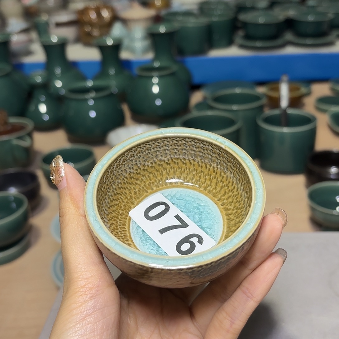 龙泉云间青瓷小米茶器