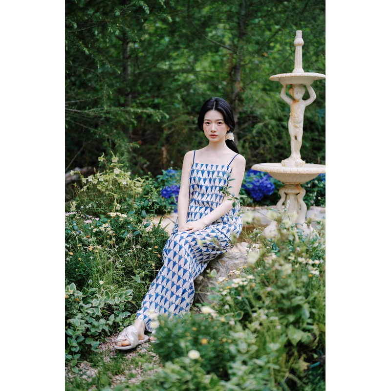 《芳珍姐姐专属》朵朵可可 251-024 睡衣女25春夏天丝麻吊带家居服