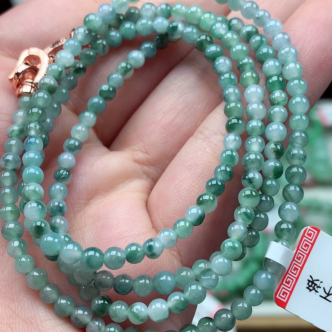 翡翠未镶嵌毛衣链翡翠