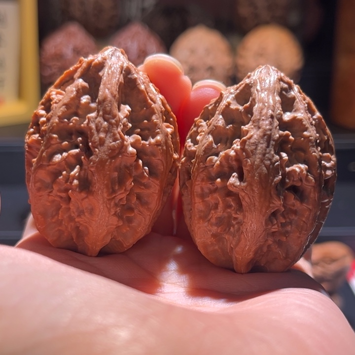 文玩核桃吊坠雪狮子17