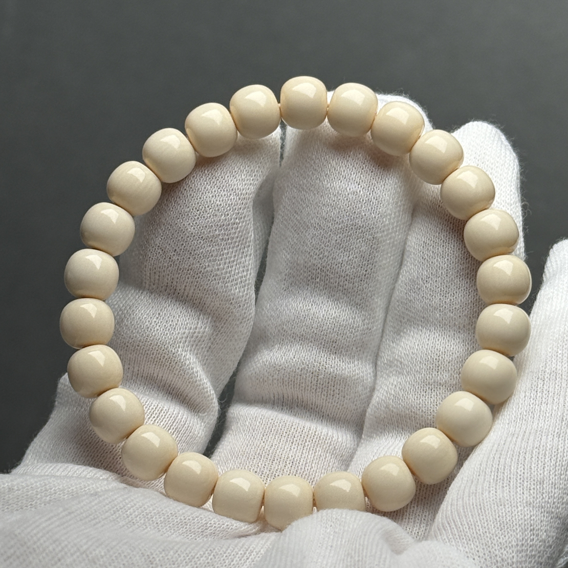 【小熊猛犸】爆款！5A猛犸象牙7*8老型牙芯手串全品毕业级文玩手串