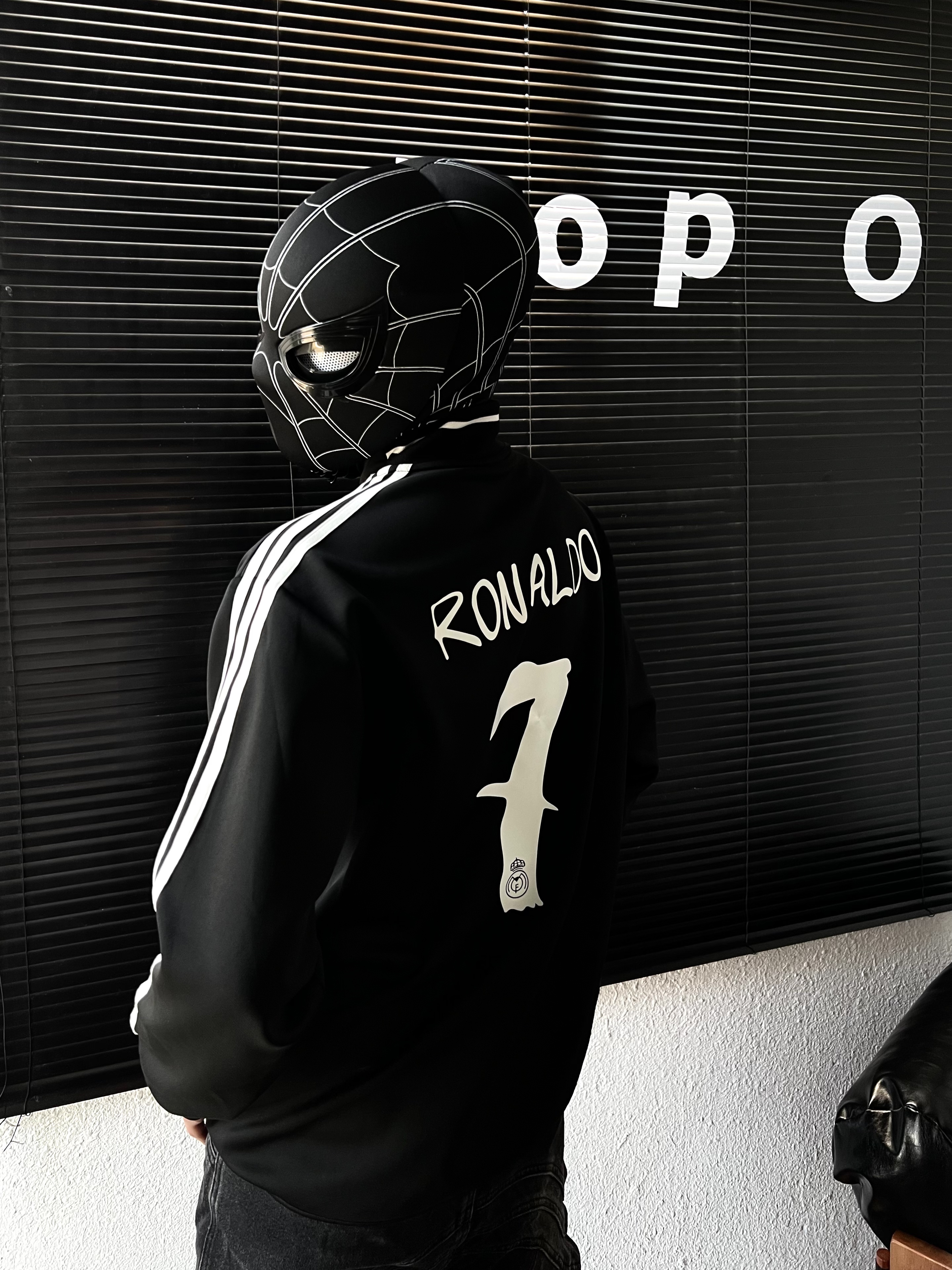 【皇马黑武士】立领卫衣秋季训练服高领拉链宽松长袖男款重磅