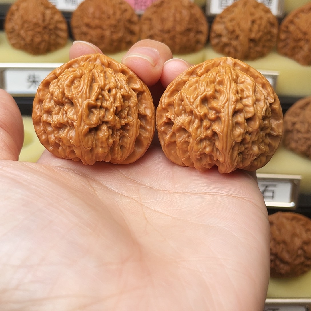 吊坠文玩核桃三角白41尺621