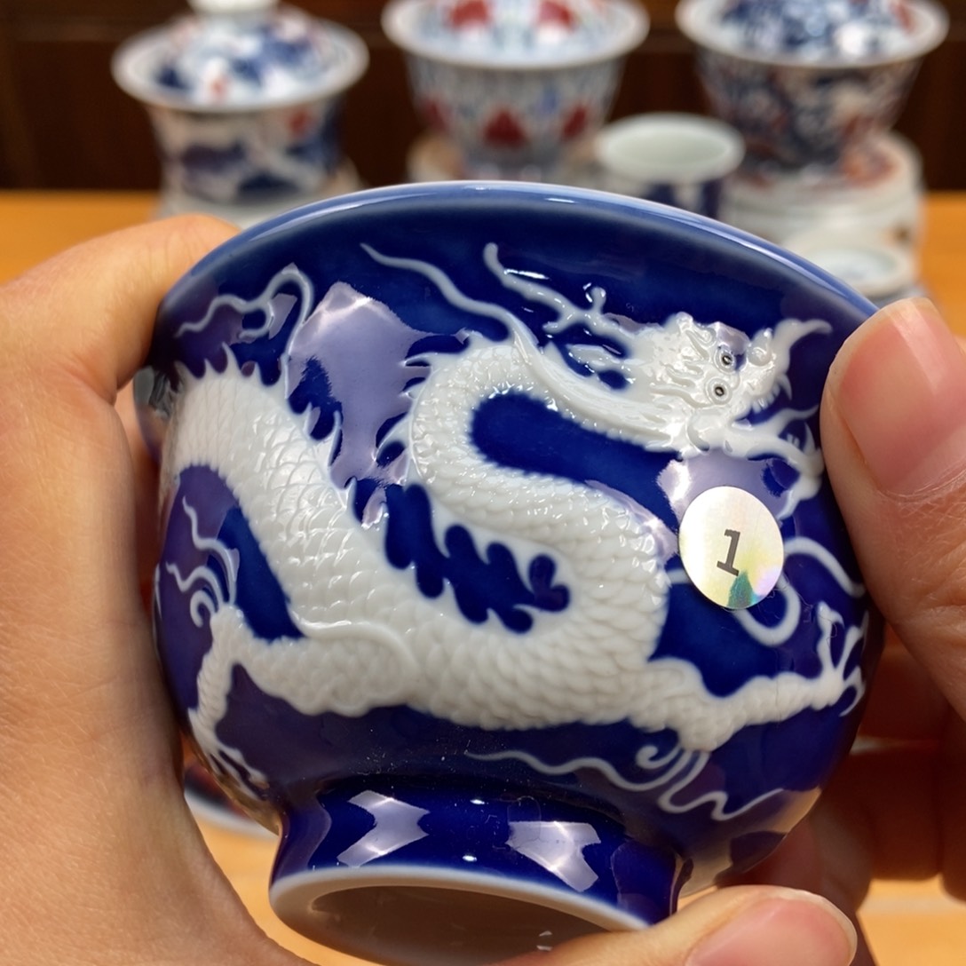 手绘现代茶具非古董