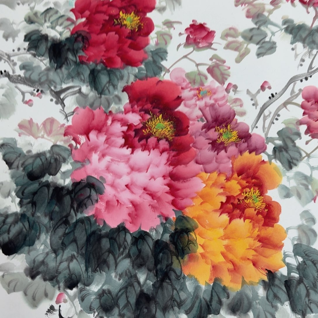 国画国画作品山水花鸟纯手绘