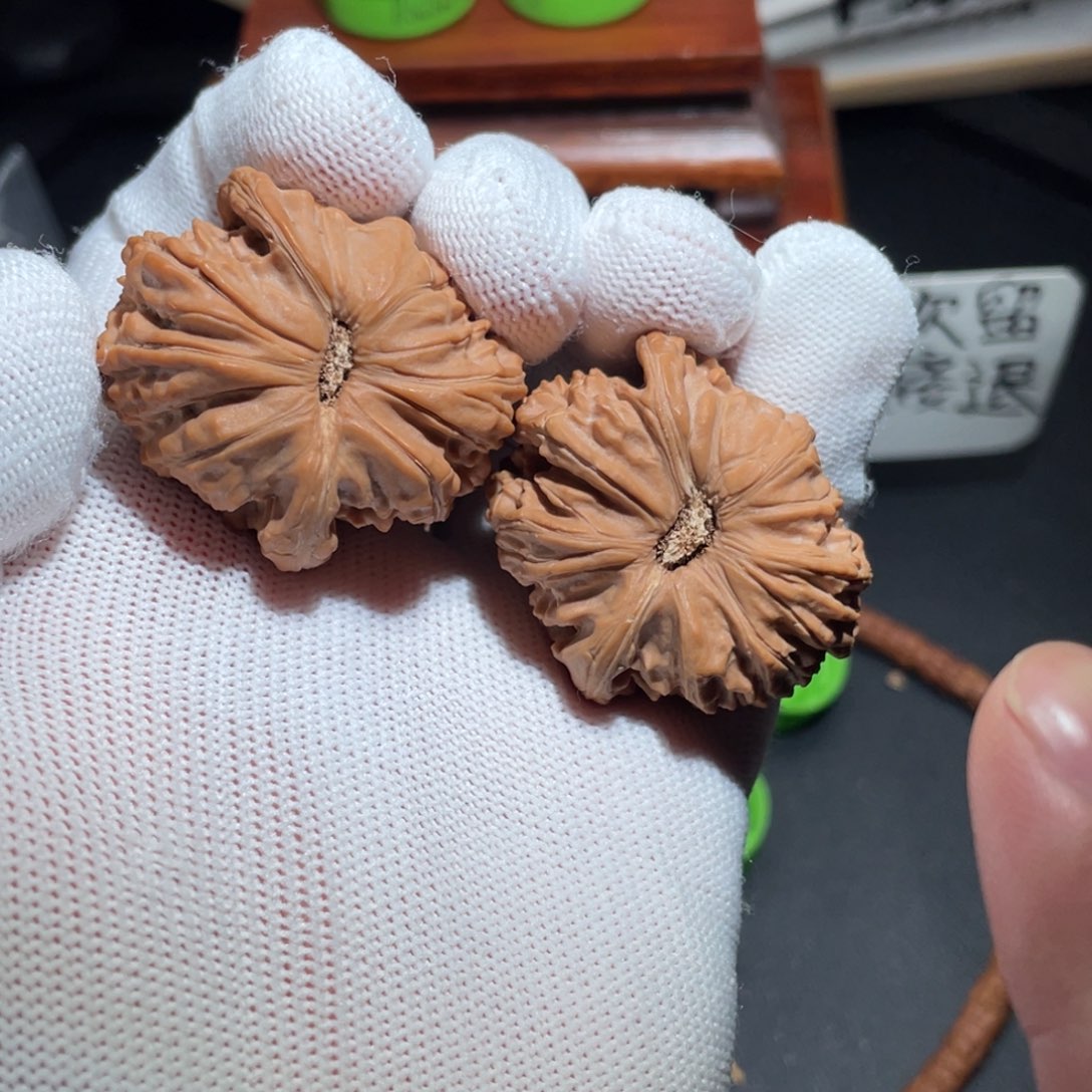 文玩核桃吊坠我****40全品无修白狮子顺风耳