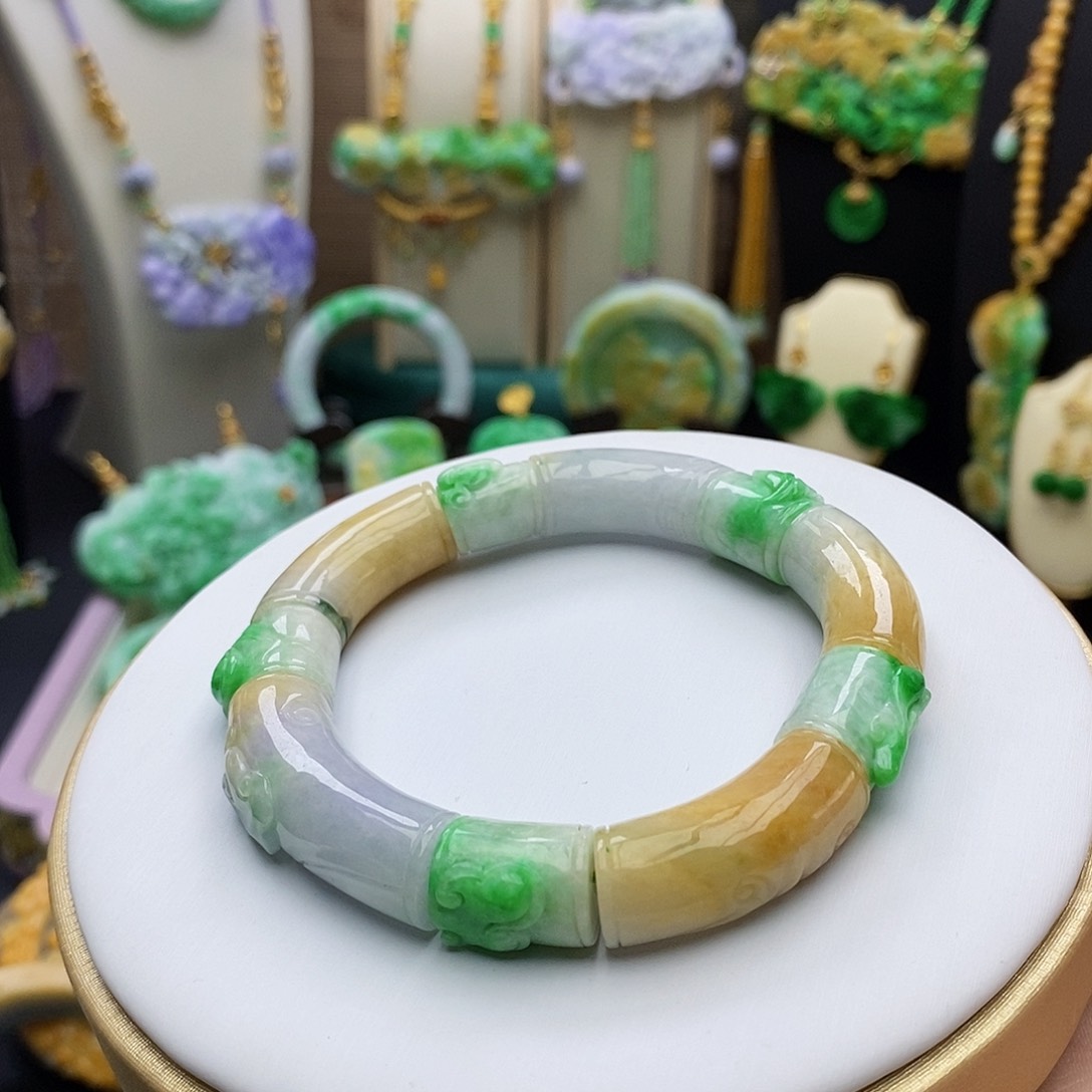 翡翠手链未镶嵌天然