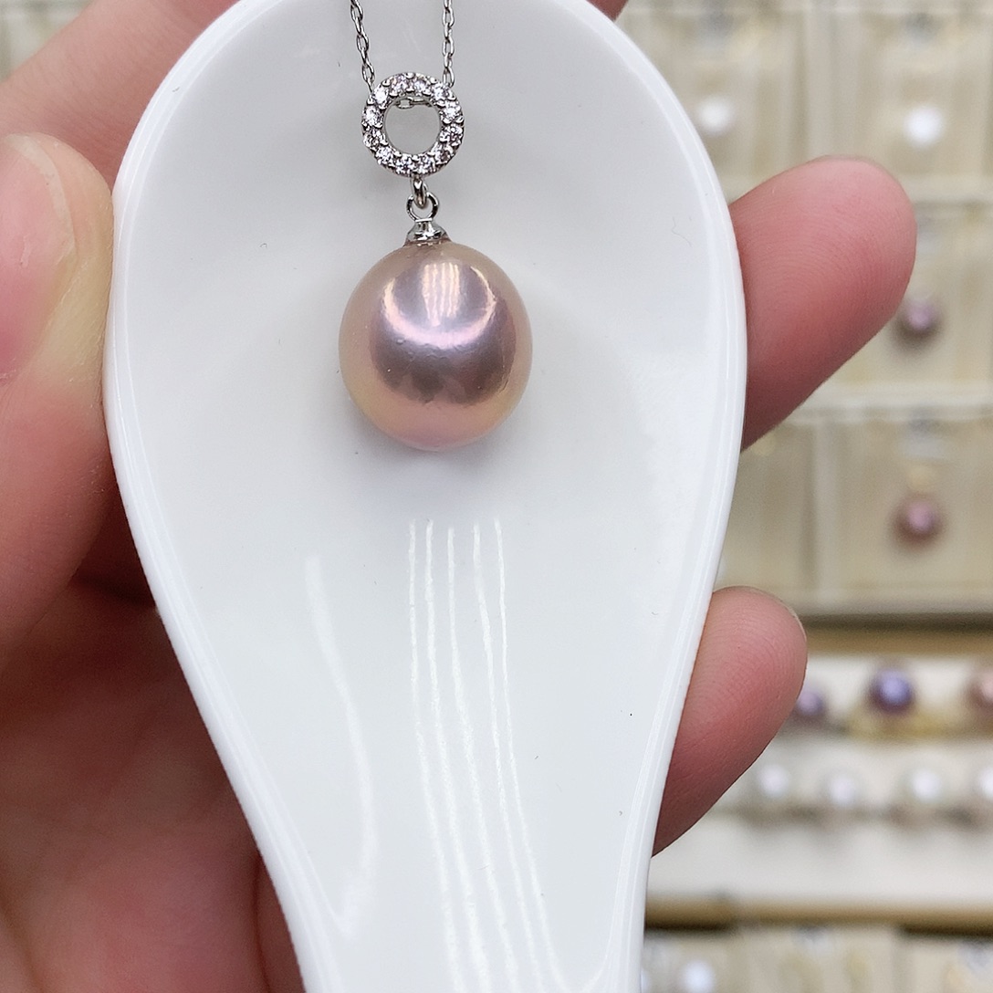 淡水珍珠吊坠(赠链)合金