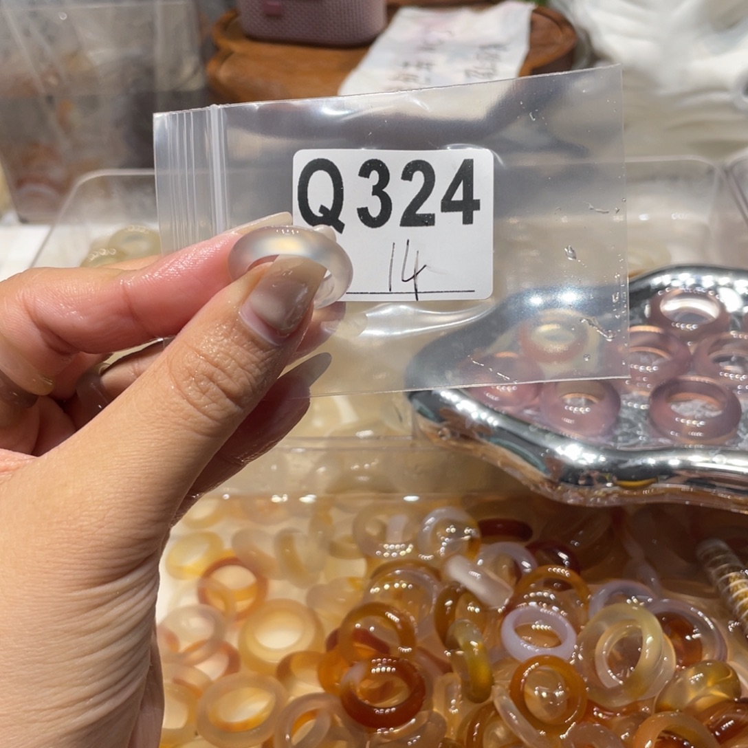 玛瑙/玉髓未镶嵌戒指324