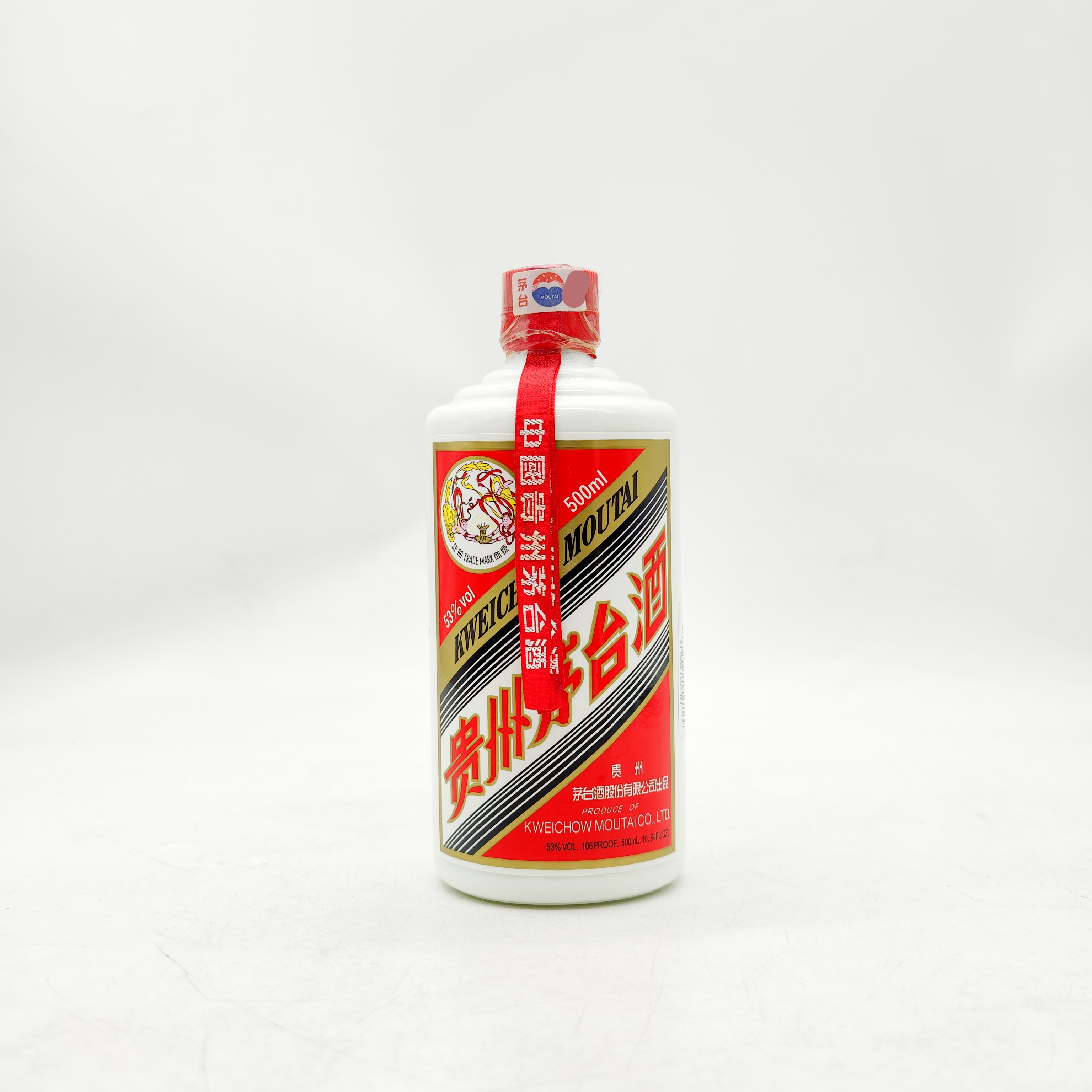 KWEICHOW MOUTAI/贵州茅台2008年 白皮茅台 （微遐）53%Vol500ml